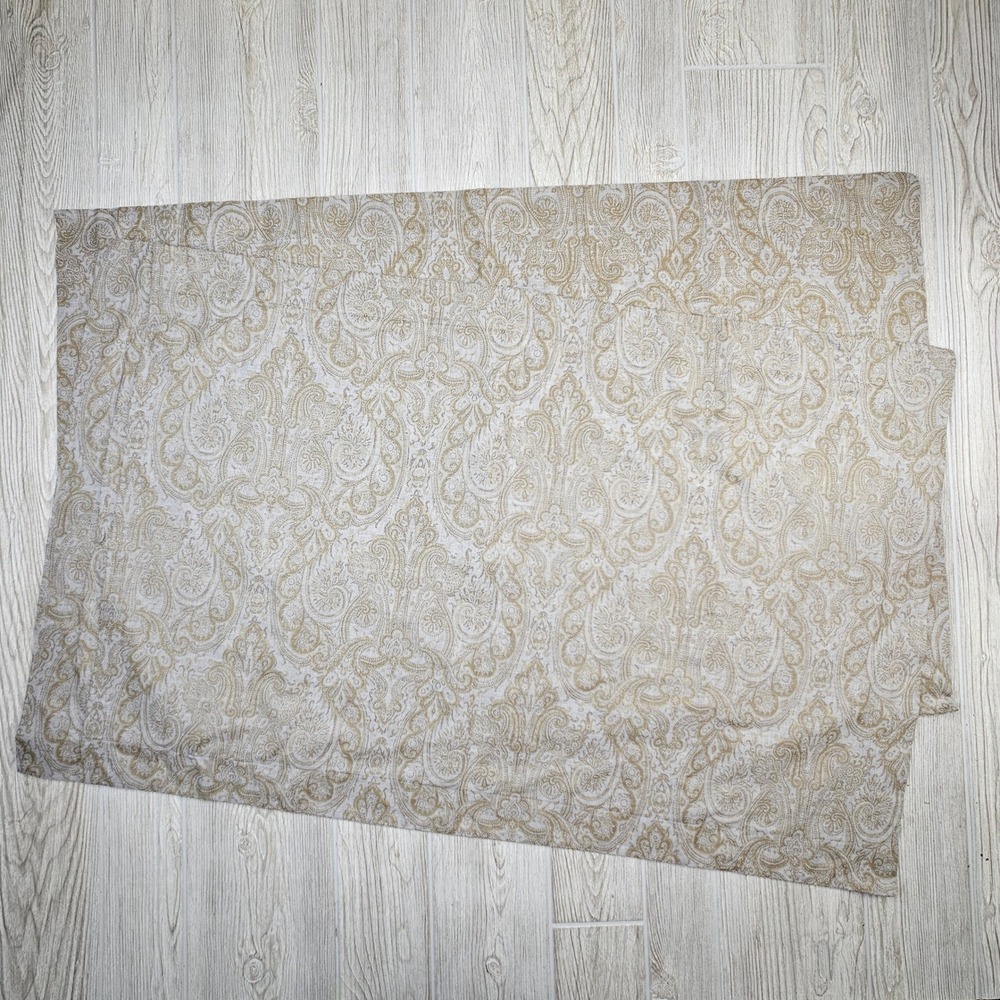 Restoration Hardware RH Italian Block Print Paisley King Pillow Shams Set 2